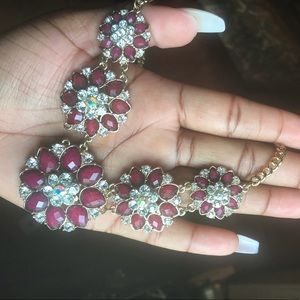 Wine colored Necklace